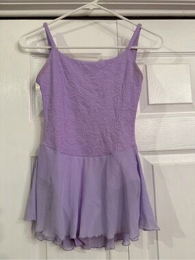 Wear Moi Lavender Dance leotard with Embossed Bodice and skirt